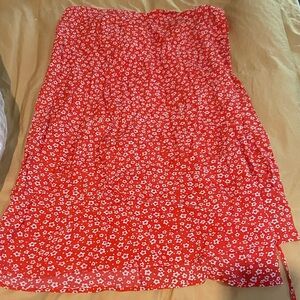 Authentic Rouje wrap skirt size 36 Red